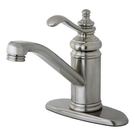 Kingston Brass Templeton, 4" Single, Handle Bathroom Faucet, Brushed Nickel KS3408TL
